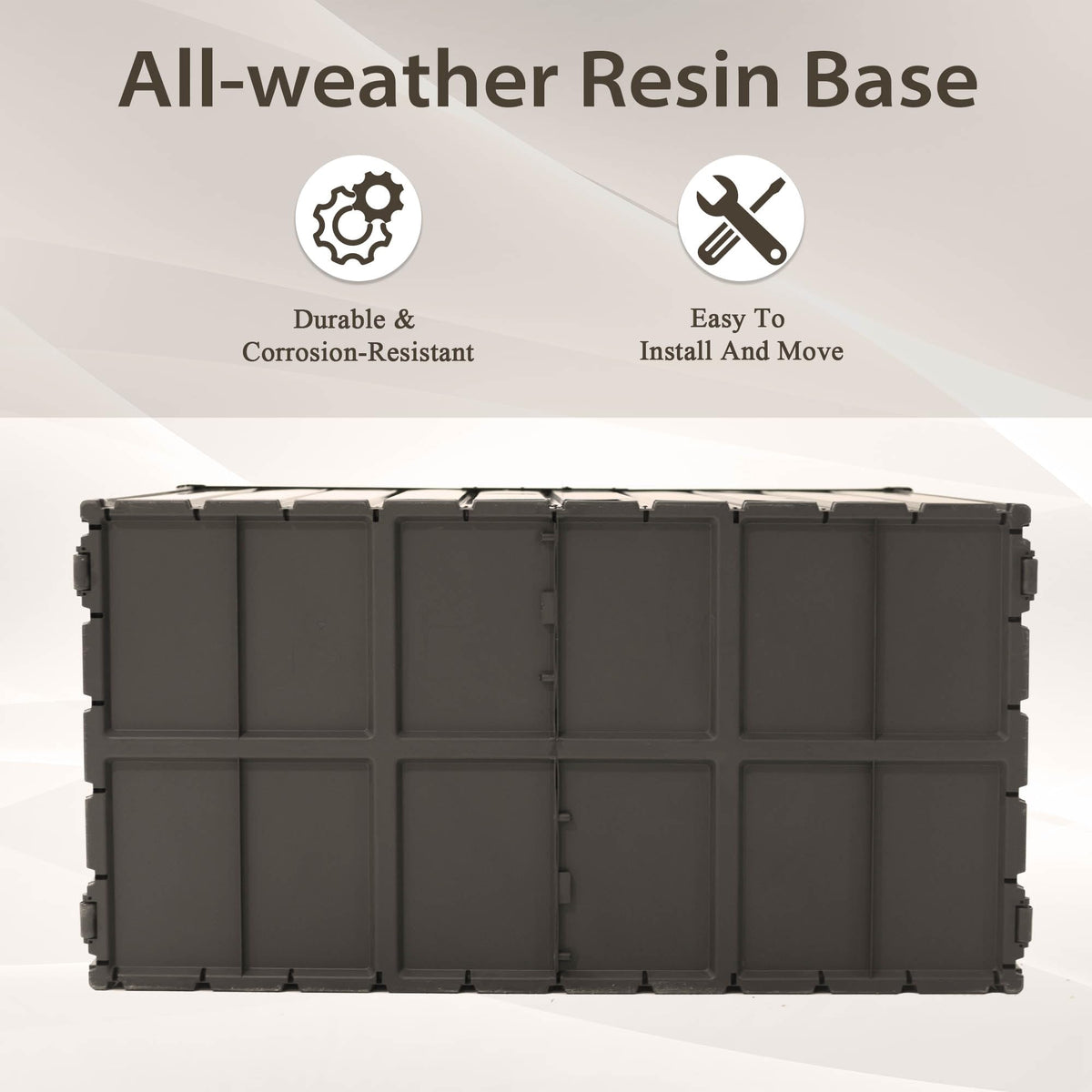 160 Gallon Outdoor Storage Deck Box – Waterproof & Lockable Large Patio Storage Bin with Durable Construction, Perfect for Cushions, Throw Pillows, Garden Tools & Outdoor Equipment, Dark Brown