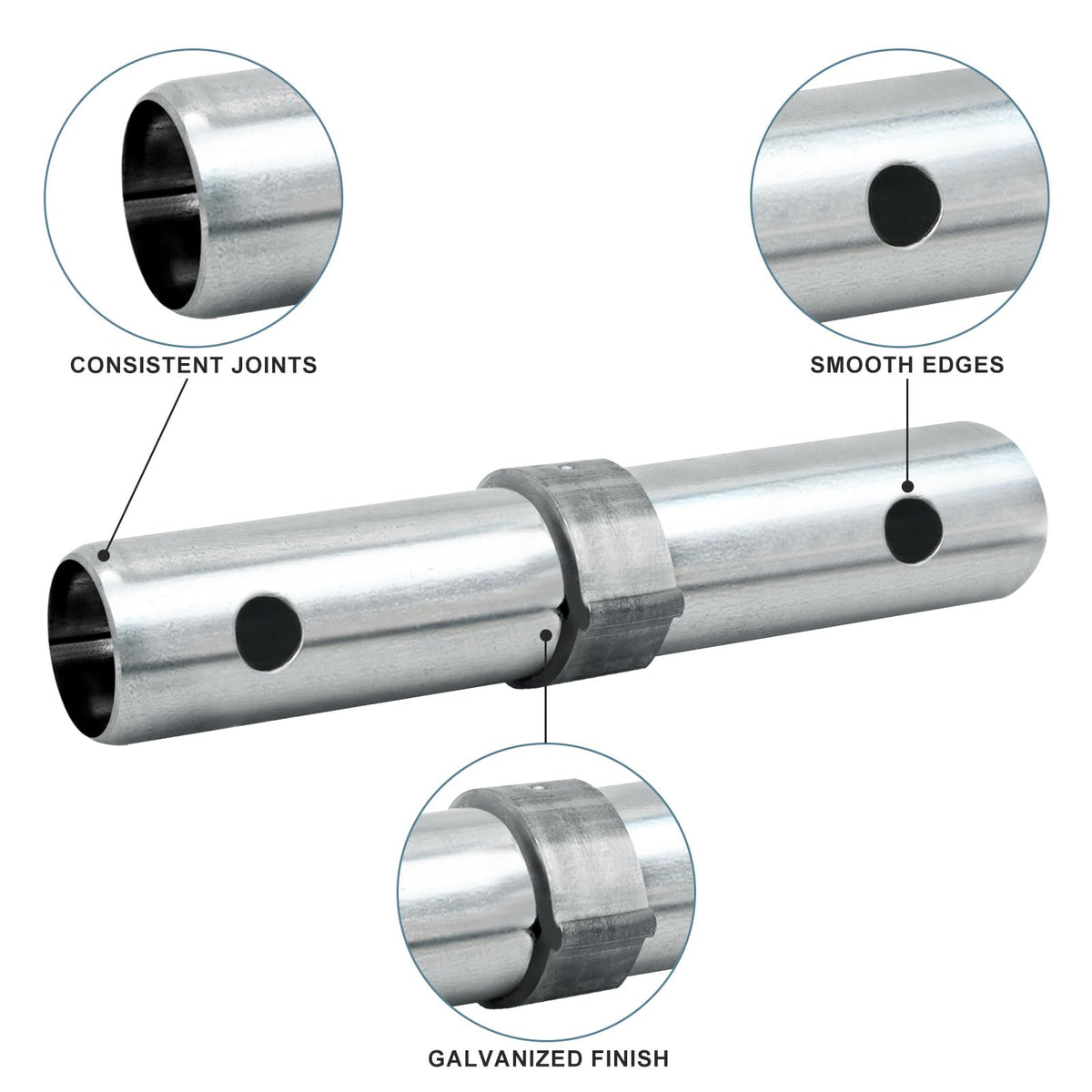 1-5/16"OD Scaffolding Pins, JUKFITA Scaffolding Equipment for Small Building Tasks, 4 Pack Scaffolding Coupling Pins, Includes 8 Spring Retainers