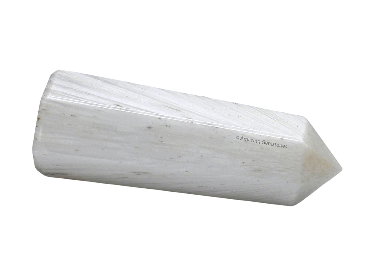 Amazing Gemstone Scolecite Crystal Towers - Natural Healing Crystal Point Obelisk for Reiki Healing and Crystal Grid (2" to 3" INCH)
