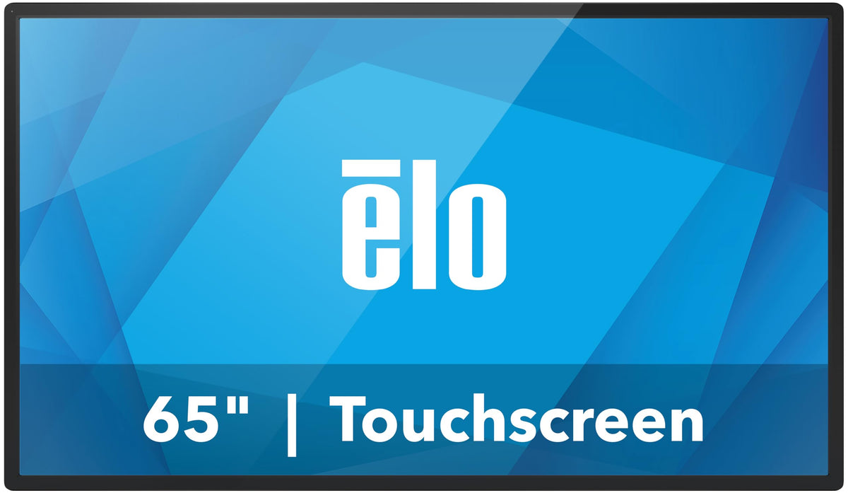 Elo 6554L - 65" 4K Touchscreen Signage - Infrared (IR) Anti-Glare, 20 Touch, 3840 x 2160, Black