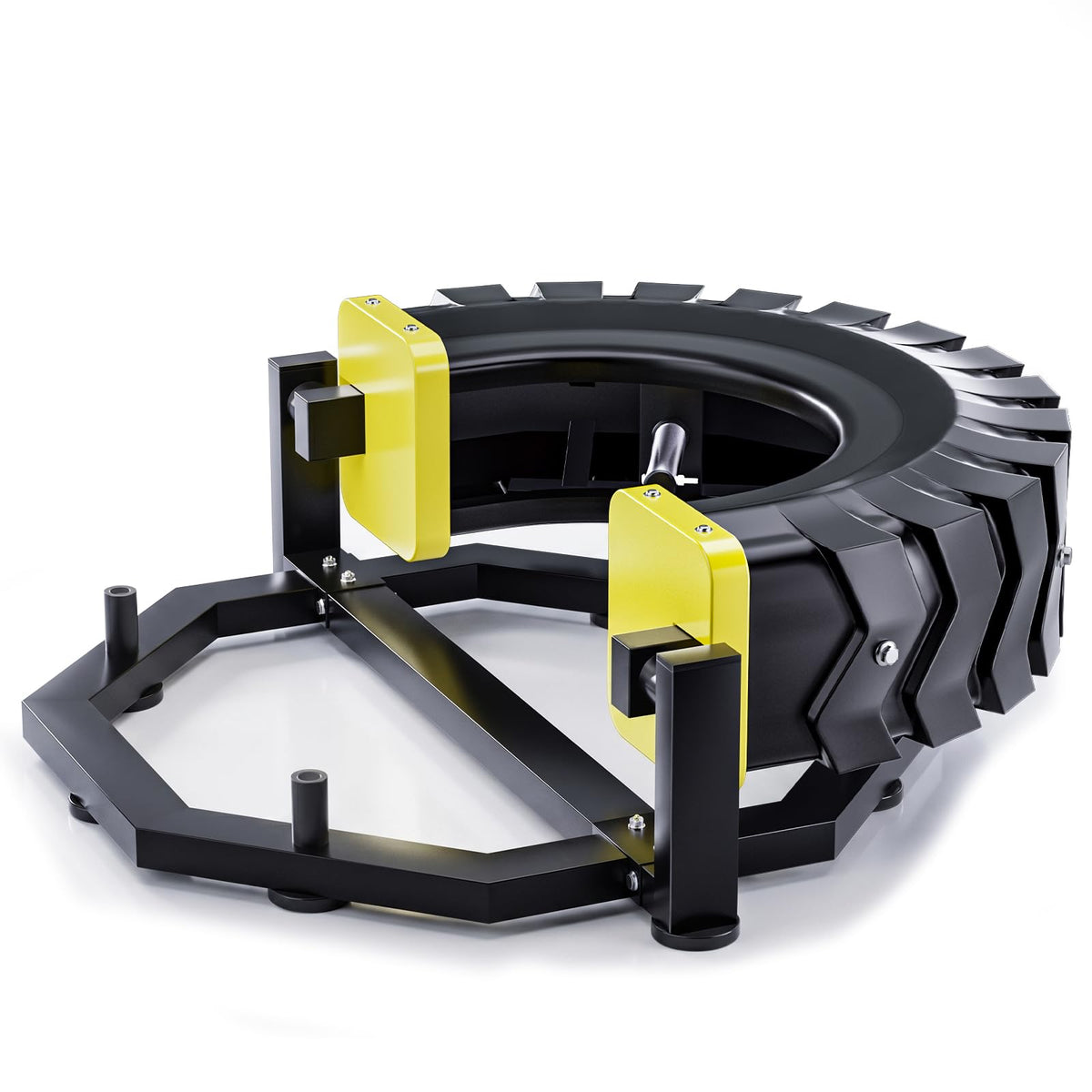 Tire Flipping Machine with 330LBS,Heavy Duty Industrial Welded Tire Flip Machine,High Stability Freestanding Tire Flip Trainer with 8 Non-Slip Base for Gym& Commercial Strength Training