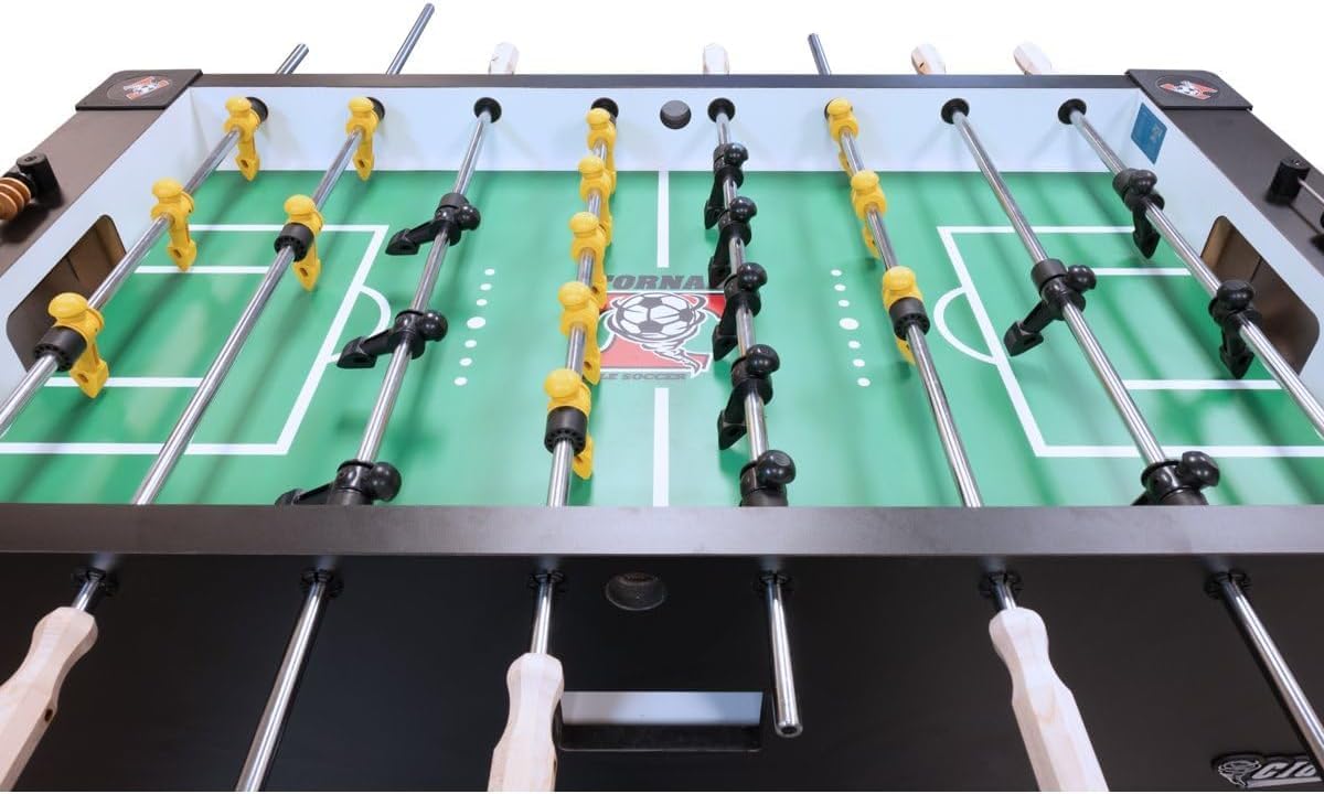 Tornado Classic II Foosball Table Soccer Game (Black) (Classic II)