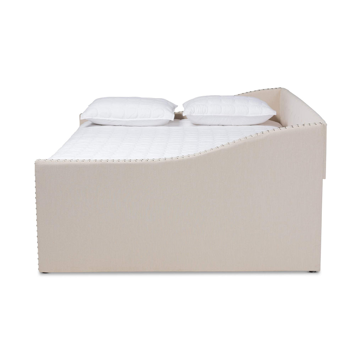 Baxton Studio Daybed, Queen, Beige