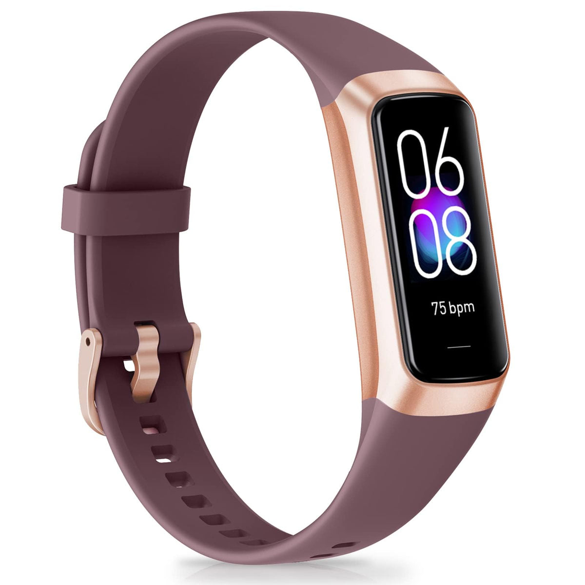 Bakoor Fitness Tracker, Fitness Watch with 24/7 Heart Rate Blood Oxygen Sleep Monitor, 1.10" AMOLED HD Touch Color Screen Step Counter, Activity Trackers Pedometer Health Smart Watch for Women Men