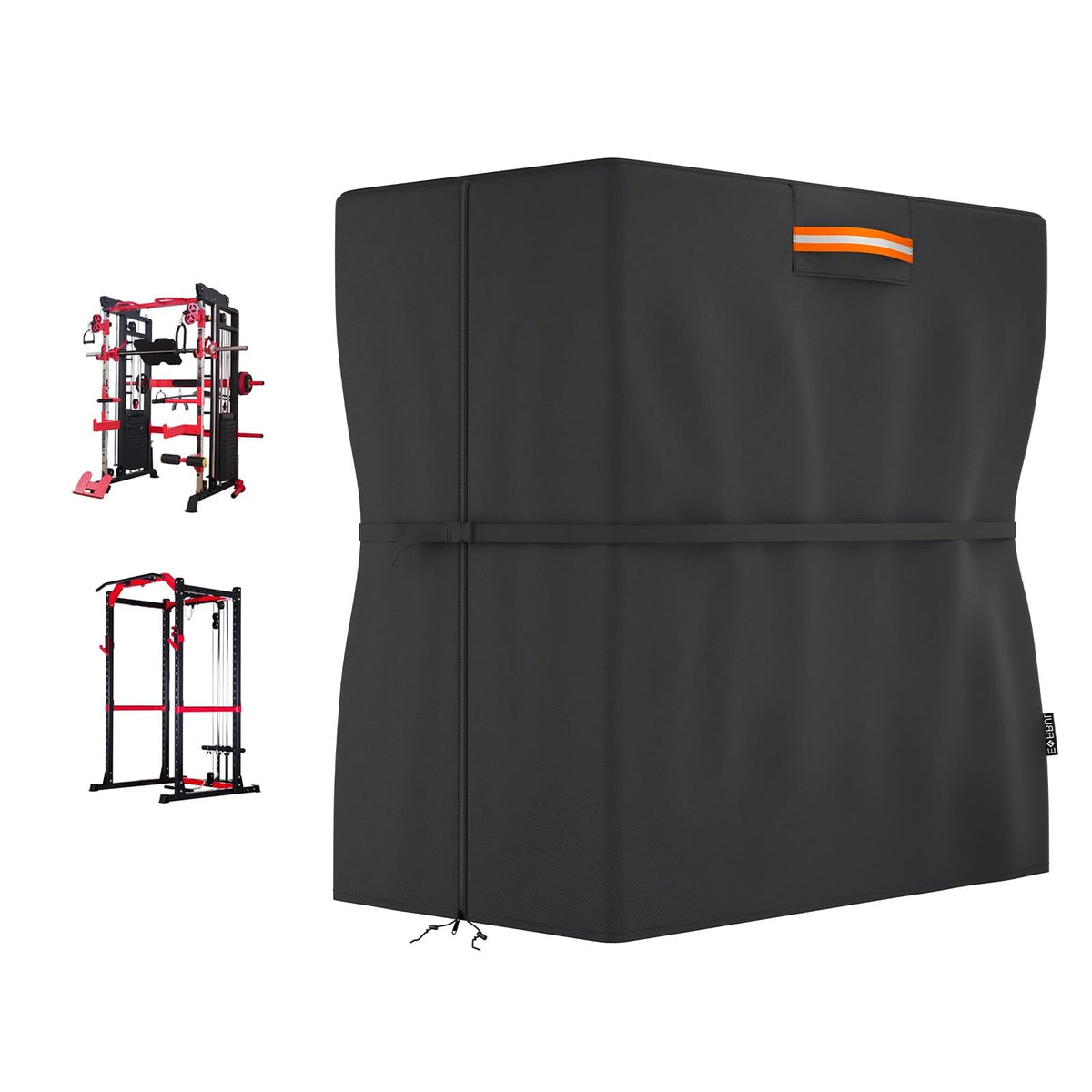 EVRBUL Protective Cover for Home Gym Set, Gym Rack Cover with Zipper Waterproof Dustproof UV Protection for Gym Station/Home Exercise Equipment Set Indoor or Outdoor 41.3" x 68.9" x 72.8"