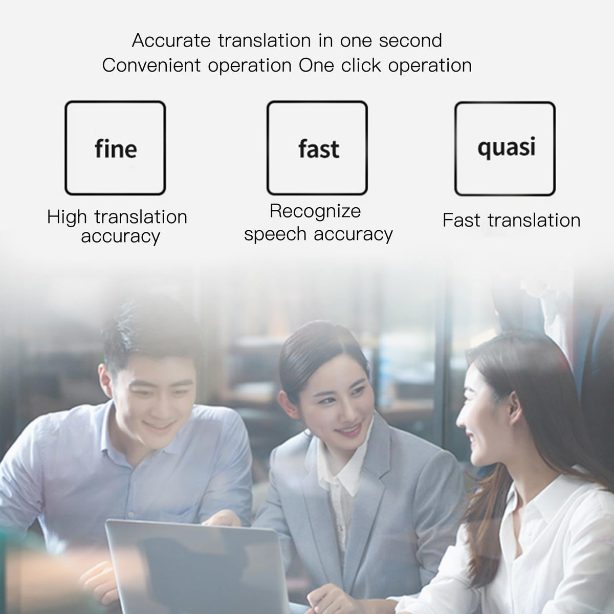 Haofy Double Screen Reception Translator, Accurate Language Translator Device 7in Synchronized Fast for Hotel for Travel (US Plug)