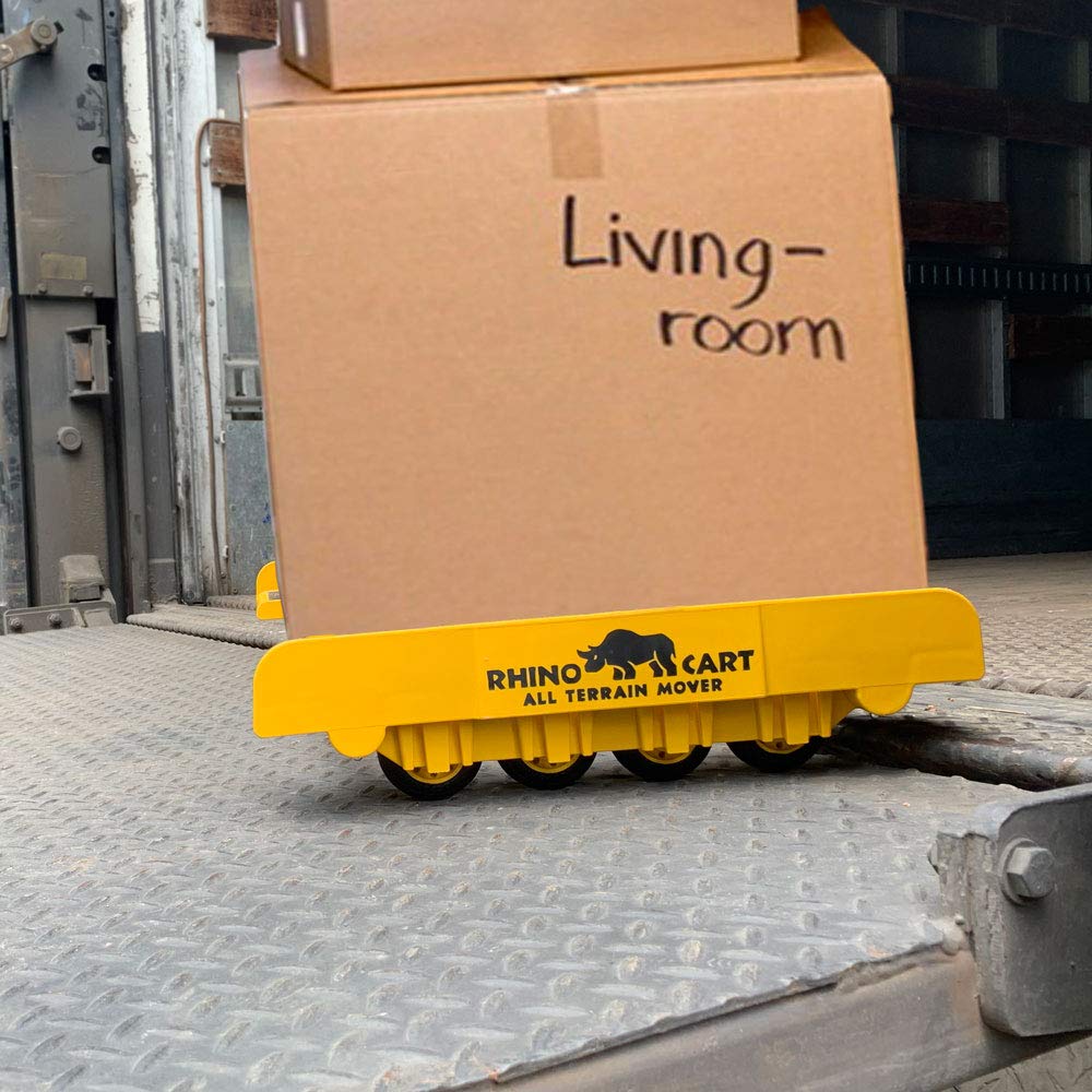 Rhino Cart All Terrain Mover Heavy Duty Appliance Dolly for Building Material Handling & Moving Heavy Furniture with Ease - Expands up to 46” with a 2,000lb Load Rating - Made in USA