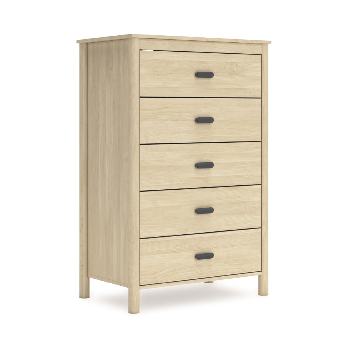 Signature Design by Ashley Cabinella 5 Drawer Tall Dresser, Tan