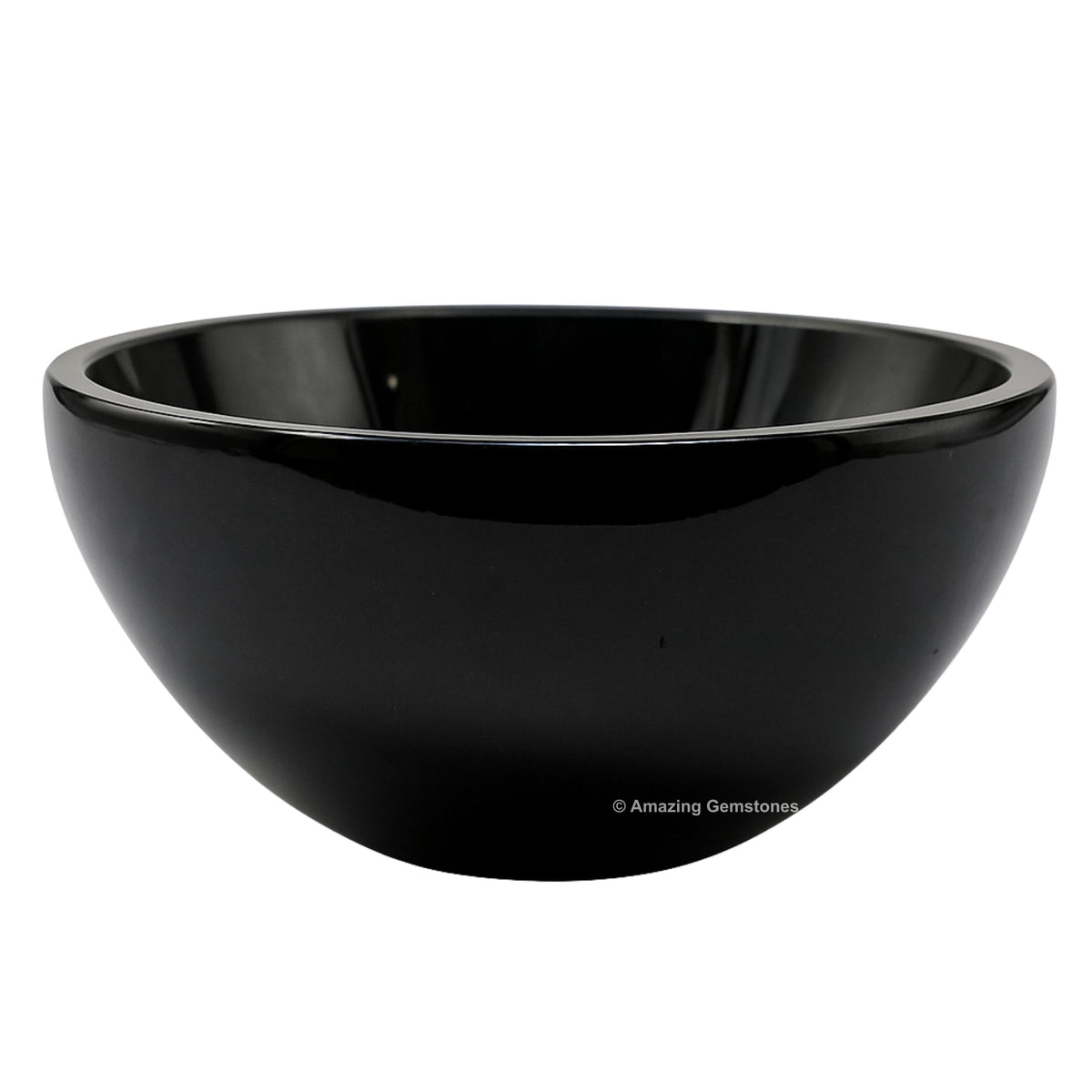 Black Tourmaline Crystal Bowl - 2 Inch Decorative Bowls for Room and Home Decor - Gemstone Healing Crystals for Elegant Display, Positive Energy Balance and Gift