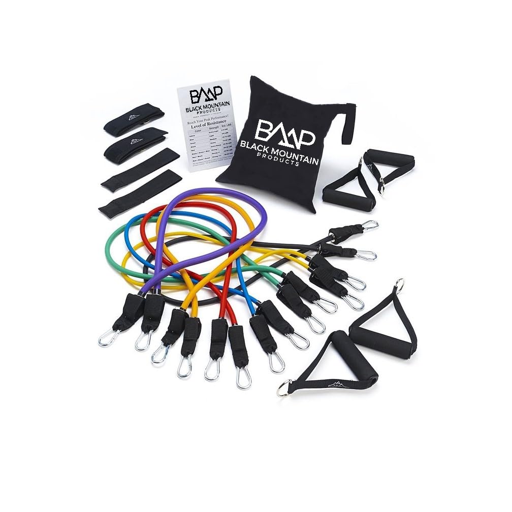 Black Mountain Products - Ultimate Resistance Band Set with Starter Guide