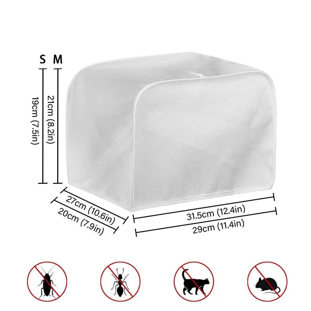 ASQVTIFE Christmas Santa Claus Toaster Cover 4 Slice for Kitchen Toaster Christmas Ornament Small Appliance Dust Cover Toaster Oven Covers for Kitchen Counter Bread Machine Oven Dust Covers