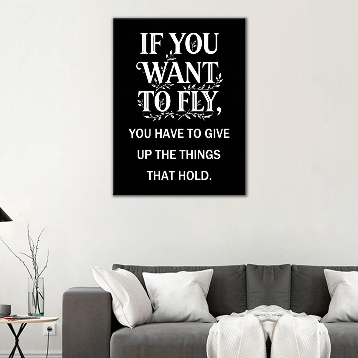 Inspirational Canvas Wall Art Office Decor Motivational Christ Quotes I Can Do All Things Discipline Poster Inspiring Painting Print for Modern Home Living Room Gym Stretched and Framed [18''Wx24''H]