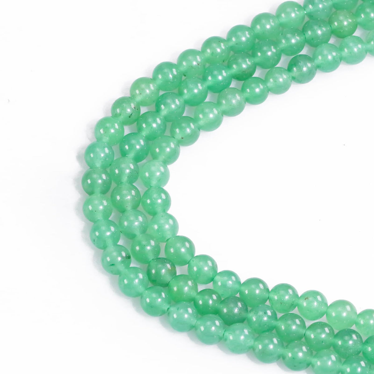 4mm Natural Gemstone Round Green Aventurine Beads for Jewelry Making Stone Beads for Bracelets Necklace Earrings Making Supplies (15"/Strand)