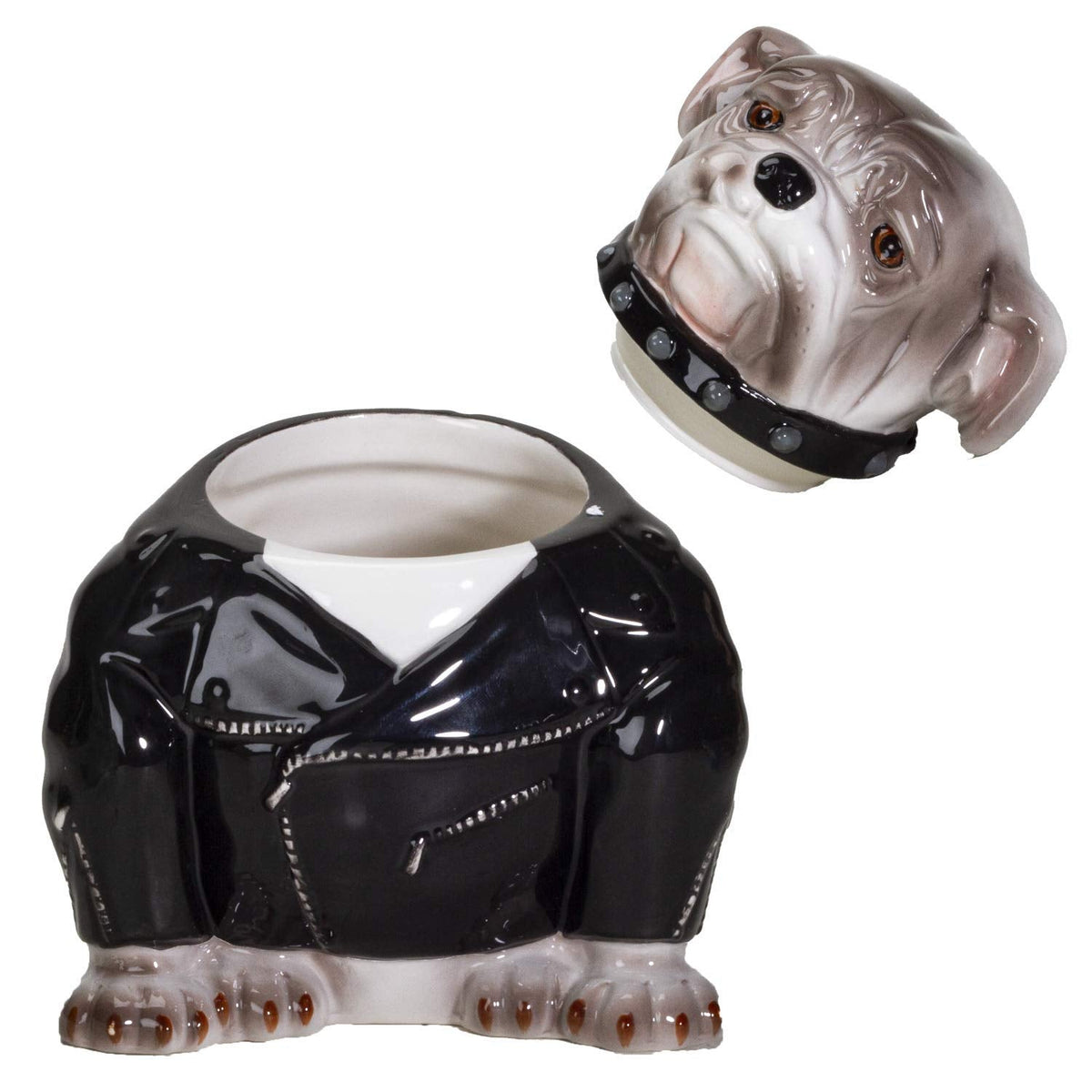 Pacific Giftware Rocker Bulldog Ceramic Cookie Jar