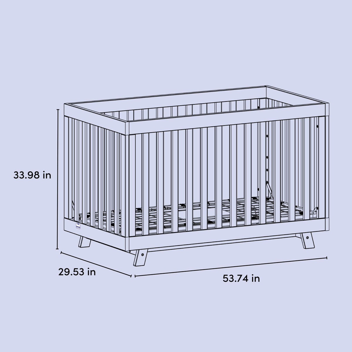 Storkcraft Beckett 3-in-1 Convertible Crib – GREENGUARD Gold Certified, Fits Standard Crib Mattress, Converts to Toddler Bed and Daybed, 4 Mattress Heights, Grow-with-Me Design (Natural)