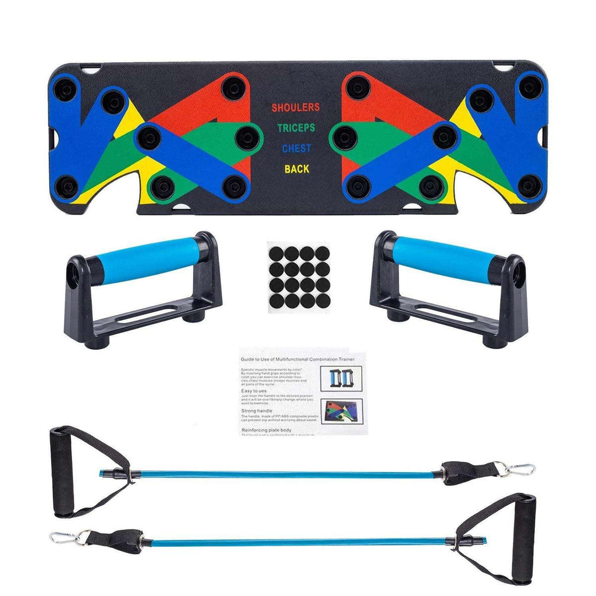 Resistance Bands with 9 in 1 push up Board Multi Function Exercise Equipment