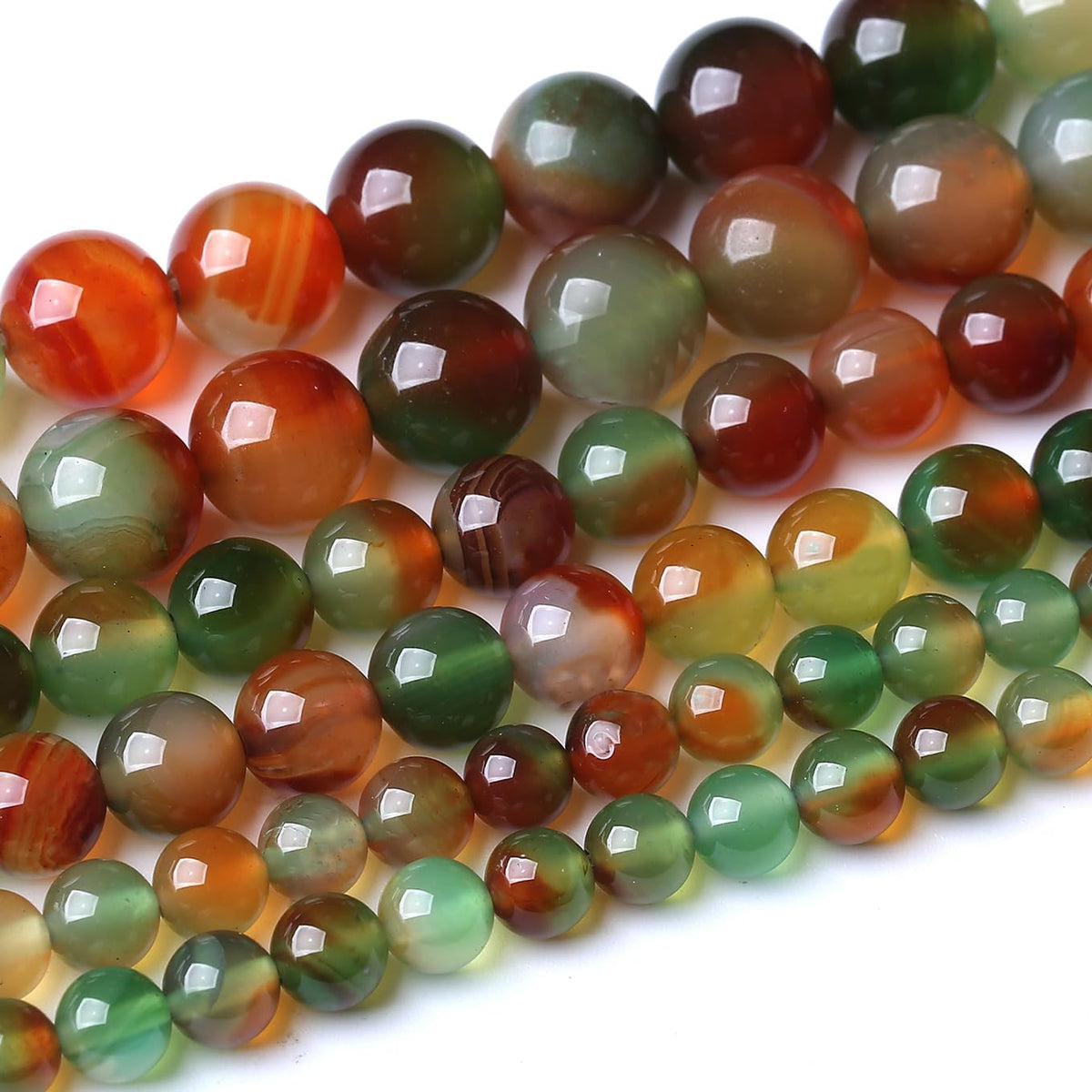 36PCS 10MM Natural Peacock Agate Stone Beads Energy Healing Beads for DIY Jewelry Bracelet Necklace Making for Jewelry Making15Inch