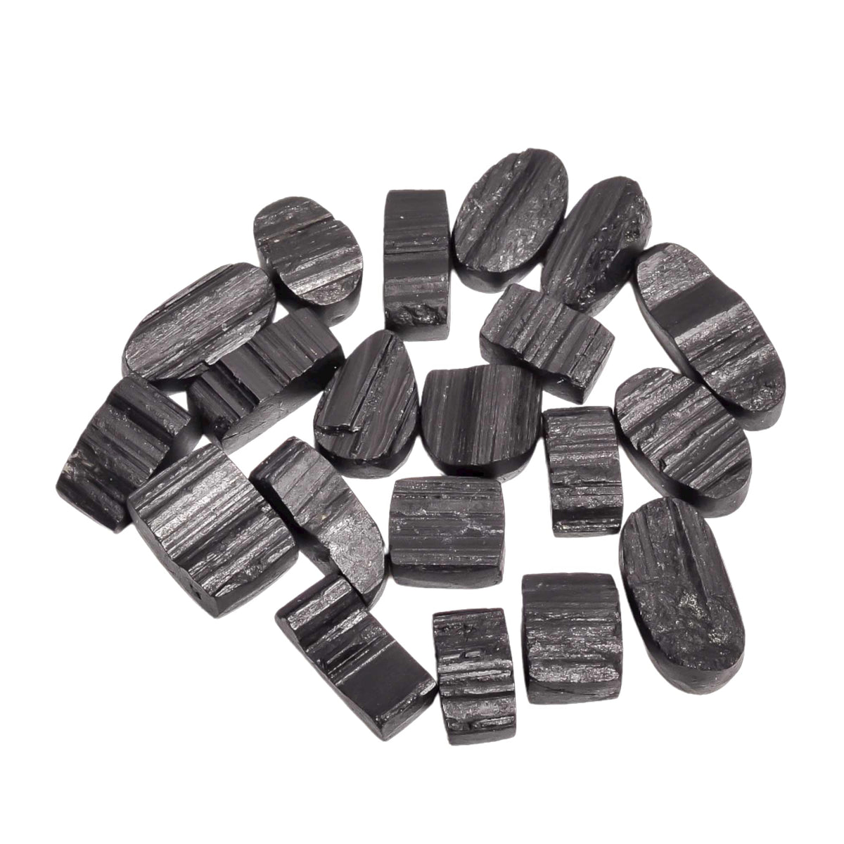 Gemkora 150 carats Natural Black Tourmaline Druzy Cabochons Gemstone Wholesale Lot Jewelry Making, Loose Crystals Supply, Polished Specimen, DIY, Wire Wrapping, Healing Crystals, Bulk Gemstone Deal