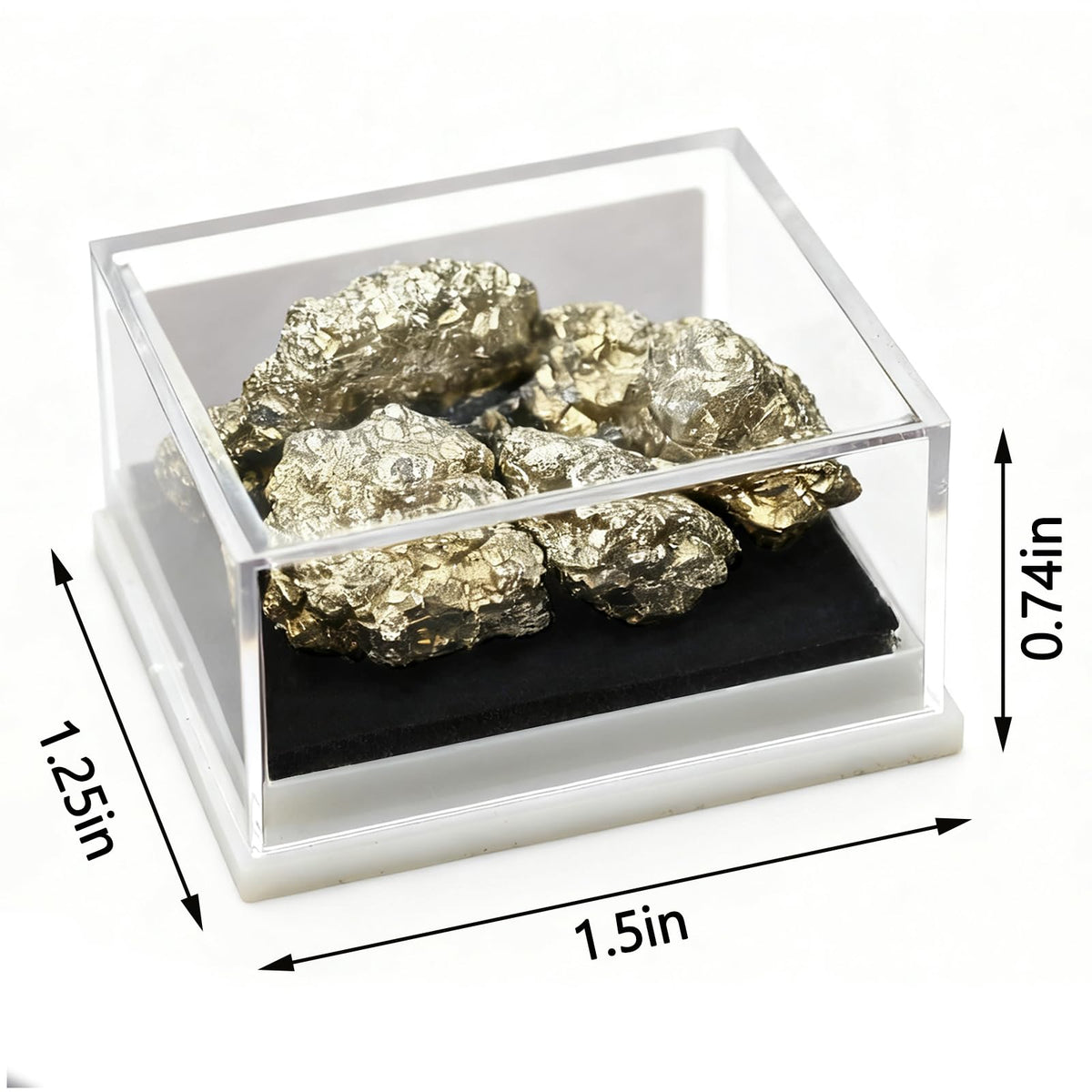 fengshuisale Natural Pyrite Crystal Stone for Luck,Success,Making Changes,Confidence in Business,Creativity,and Inspiring Passion Home Decor (Pyrites)