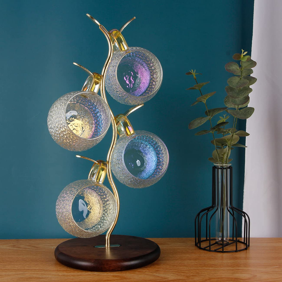 HoroM Gold Coffee Mug Tree for Counter, Coffee Mug Holder Stand, Mug Rack Countertop