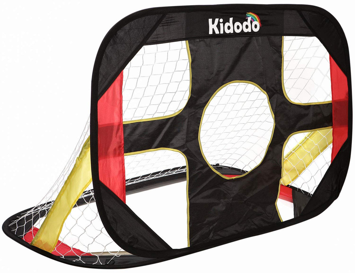 Kidodo Portable Soccer Goal Net Set - Pop Up Training Soccer Goals for Backyard - Indoor or Outdoor Versions - Easy Assembly - Great for Kids and Adults