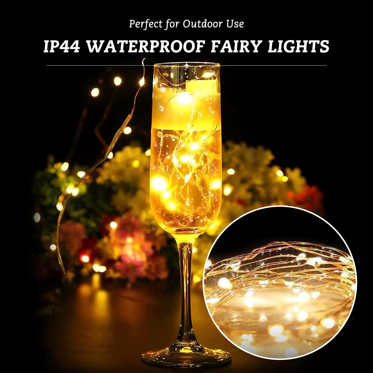 Rivokeer 12 Pack Fairy Lights Battery Operated String Lights，7FT 20LED Waterproof Silver Wire Christmas Lights Outdoor,Firefly Mini Lights for Bedroom Party Birthday Wedding Indoor Decorations.