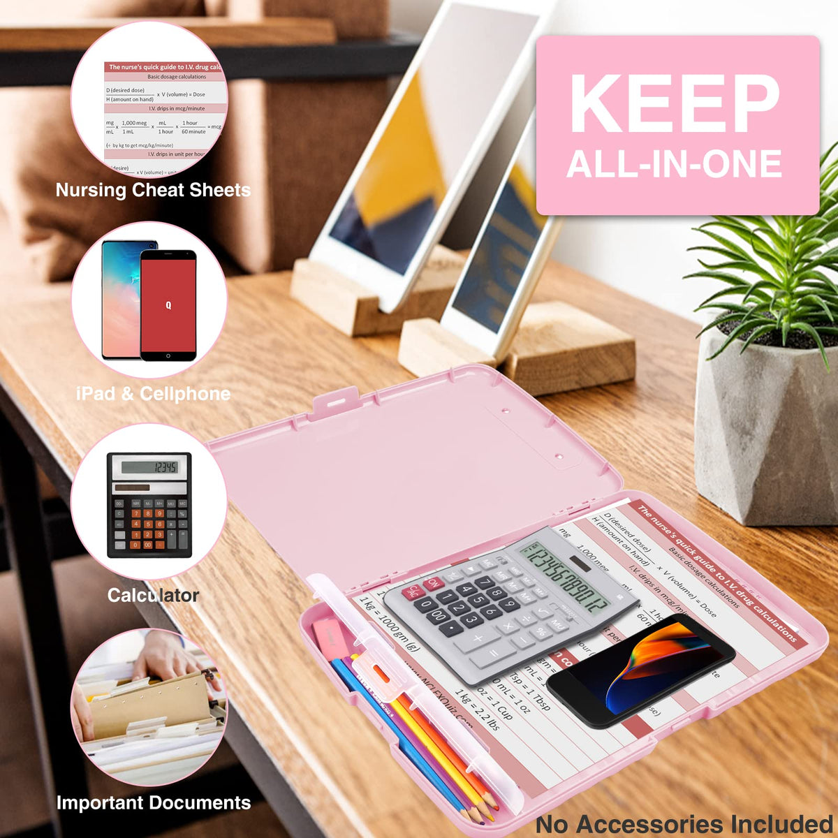 Sooez Clipboards with Storage, High Capacity Clip Boards 8.5x11 with Storage, Heavy Duty Nursing Clipboard Folder, Plastic Clipboard with Pen Holder for Women Teachers Work, School & Office Supplies