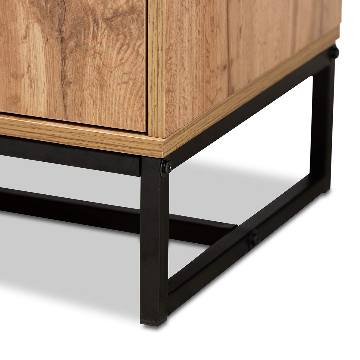 Baxton Studio Sideboard, Oak/Black