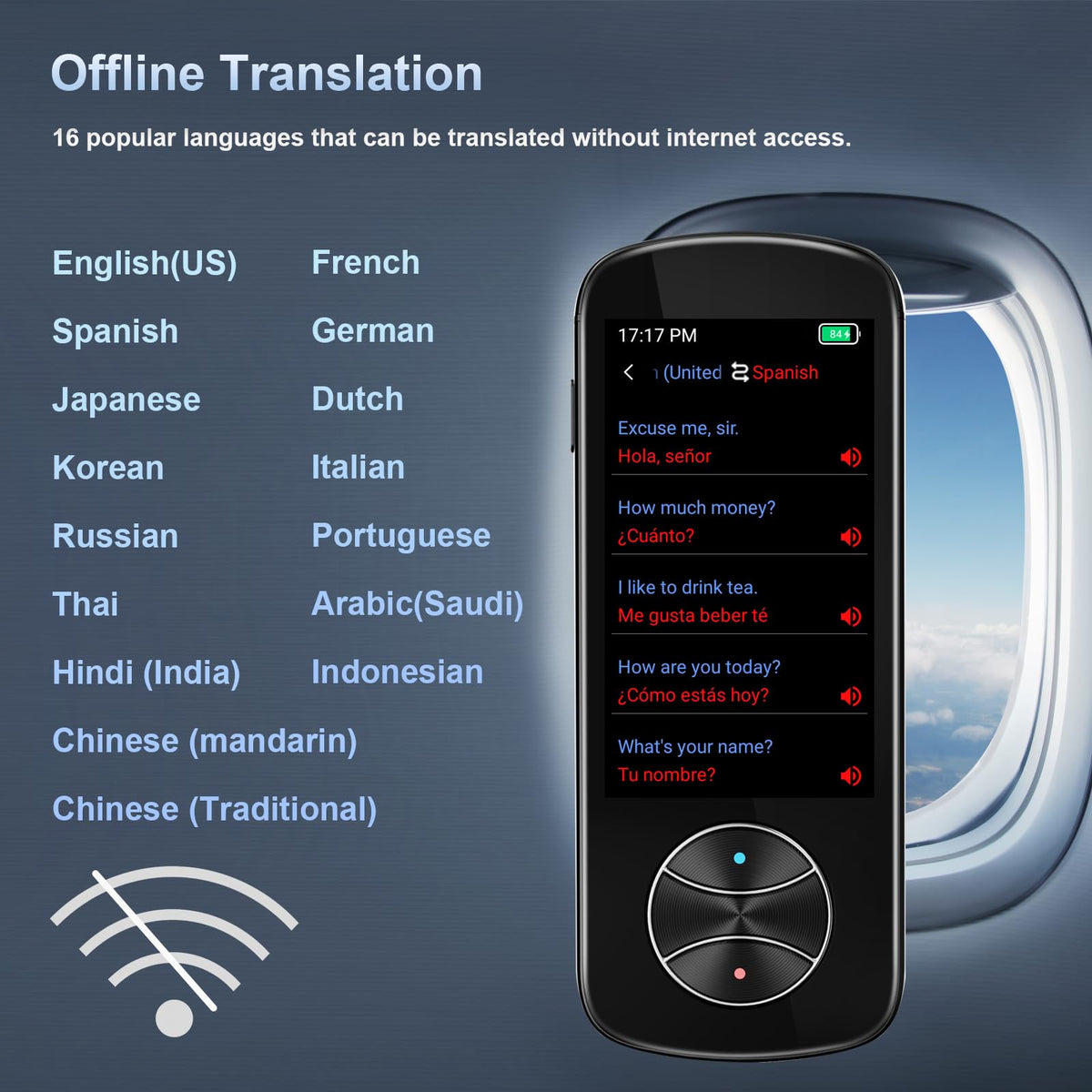 Language Translator Device, Two-Way Instant AI Voice Translator Support 137+ Language Online Translation, Translator Device with Voice/Text/Offline/Photo Translation for Business Learning Travel