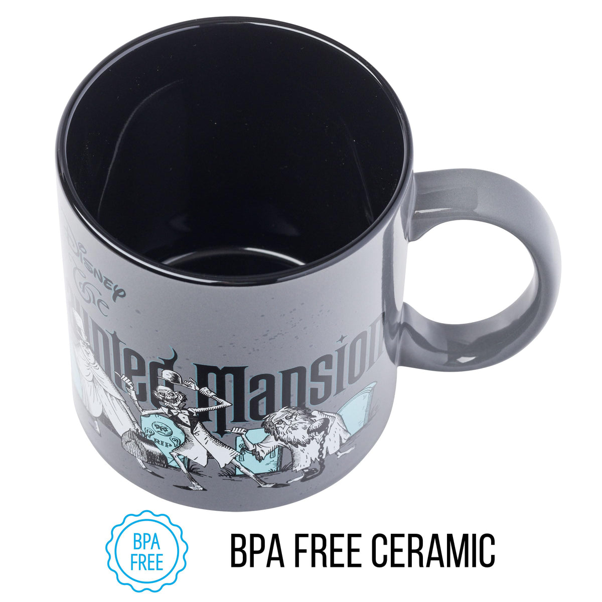 Silver Buffalo Haunted Mansion Beware Ceramic Mug, 20 Ounces