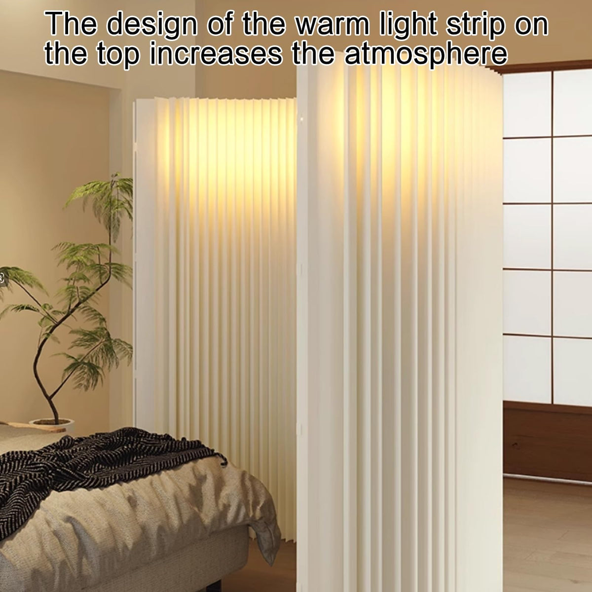 Portable Folding Room Divider, Lightweight Retractable Privacy Screen, Easy to Use Partition for Home, Office, and Events - Versatile Space Separator