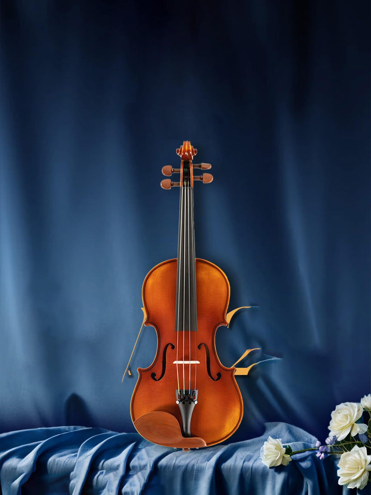 A Full Sized Handmade Solid Wood Violin Perfect For Beginners And Competition Grade Players. Violins Set(4/4)