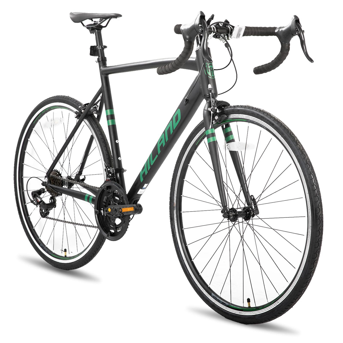 HH HILAND 700c Road Bike 14 Speed, Aluminum Frame Racing Bike, City Commuter Bicycle for Men Women