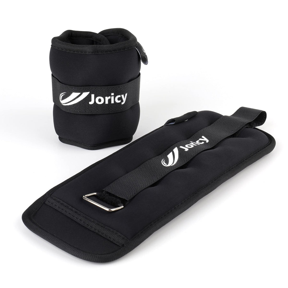 Ankle Weights, Wrist Leg Arm Weights for Women Men Kids with Adjustable Straps, A Pair of 10LBS(5LB Each Weight) Strength Training Weighted for Jogging, Running, Walking, Fitness, Black