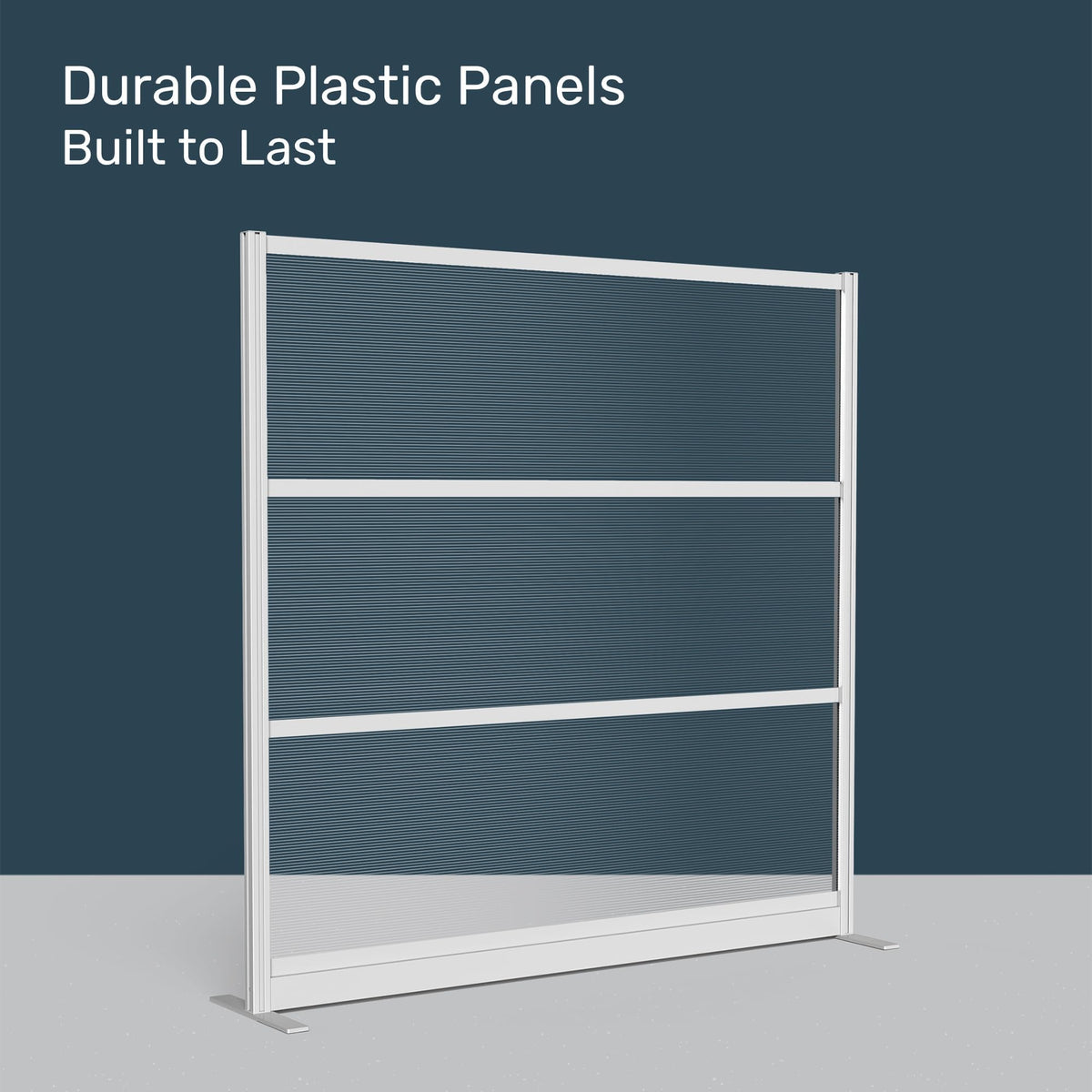 Stand Up Desk Store Aesthetic Modular Room Divider Wall | 70" W x 70" H Office Partition Walls & Cubicle Wall Dividers | Lightweight, Durable, Translucent Partition Wall Divider for Workspaces