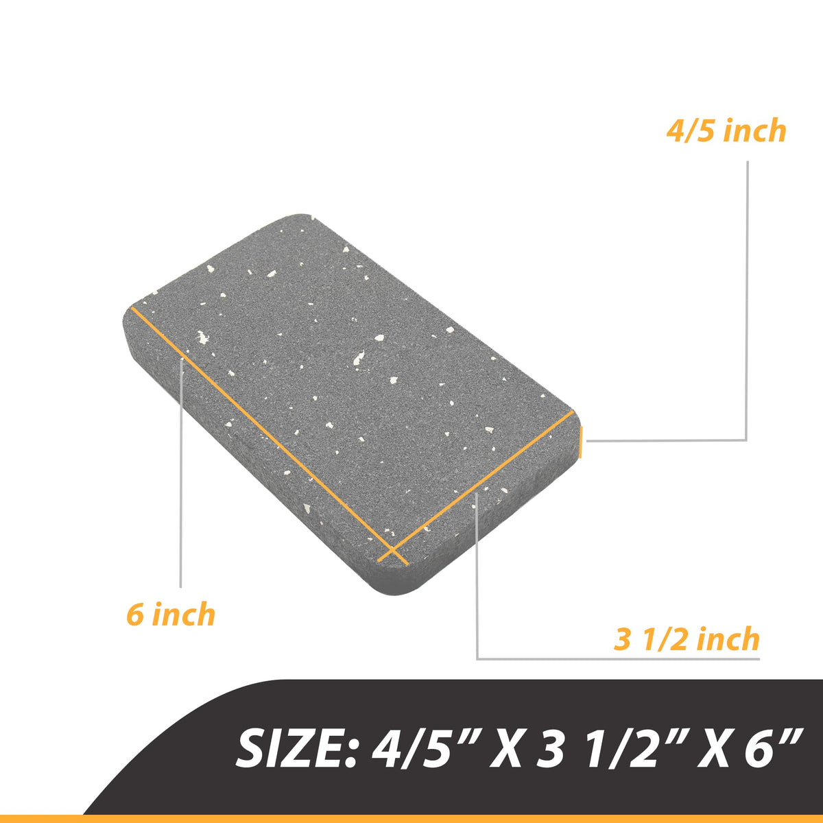 TEKDOE Thick Rubber Treadmill Mat Pads, for Noice Reduce, Anti Vibration, Floor Protection of Exercise Equipment, Stationery Bike, Rowing Machine and Home Gym Station ( 6 inch Length, 3 1/2 inch Width)
