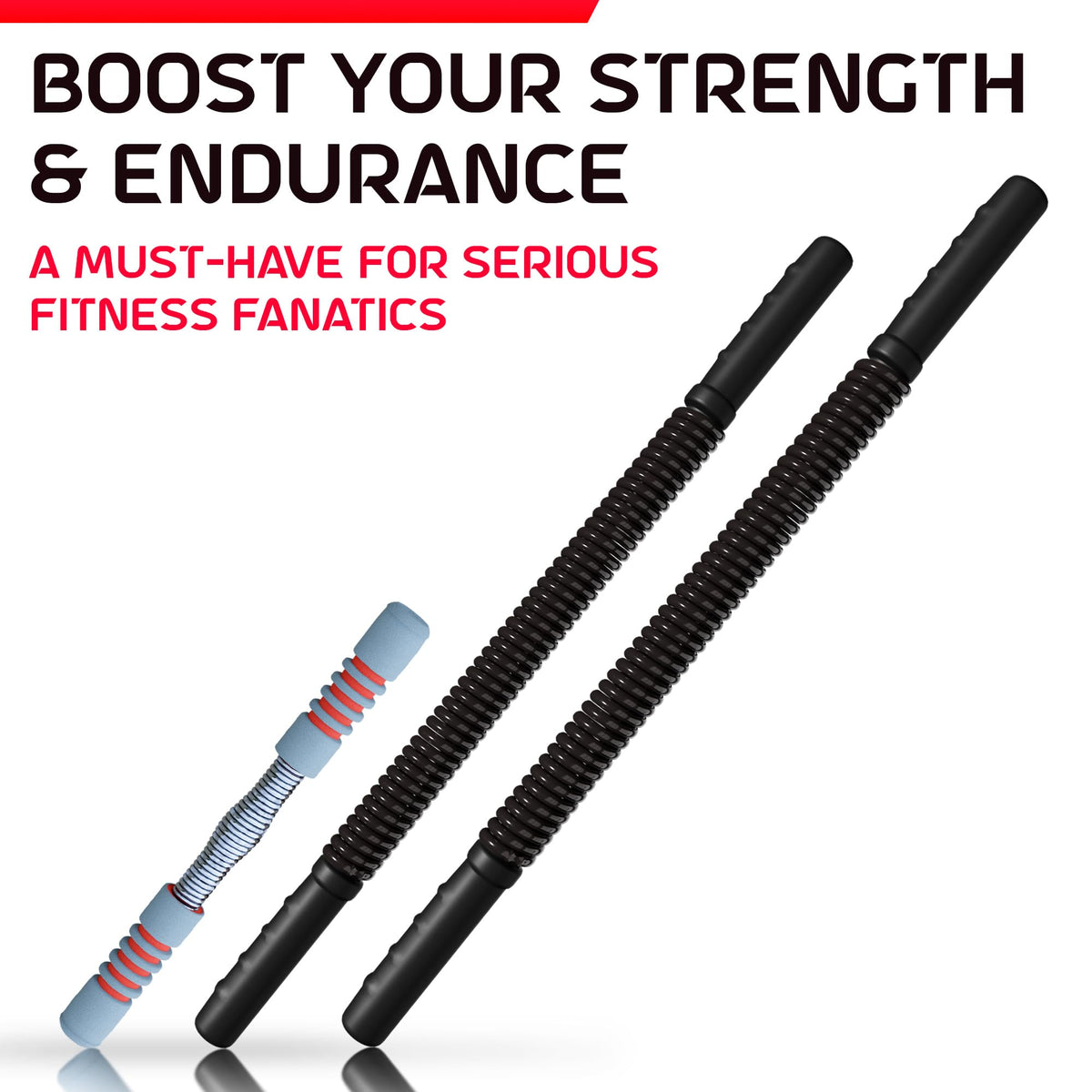 Zenooze Power Twister Bar, Chest Exerciser for Men, The Ultimate Upper Body Chest Workout Equipment for Strengthening Your Chest, Shoulders, Forearms, Biceps, and Arms Barra para Hacer Ejercicio