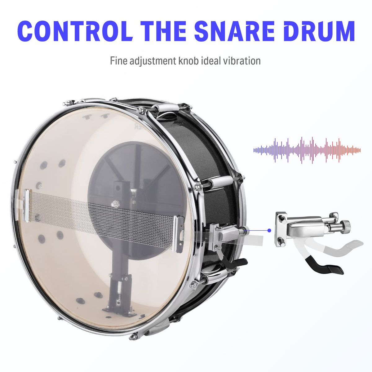 Donner Drum Set Adult with Practice Mute Pad,5-Piece 22 inch Full Size Acoustic Drum Kit, Black- DDS-520