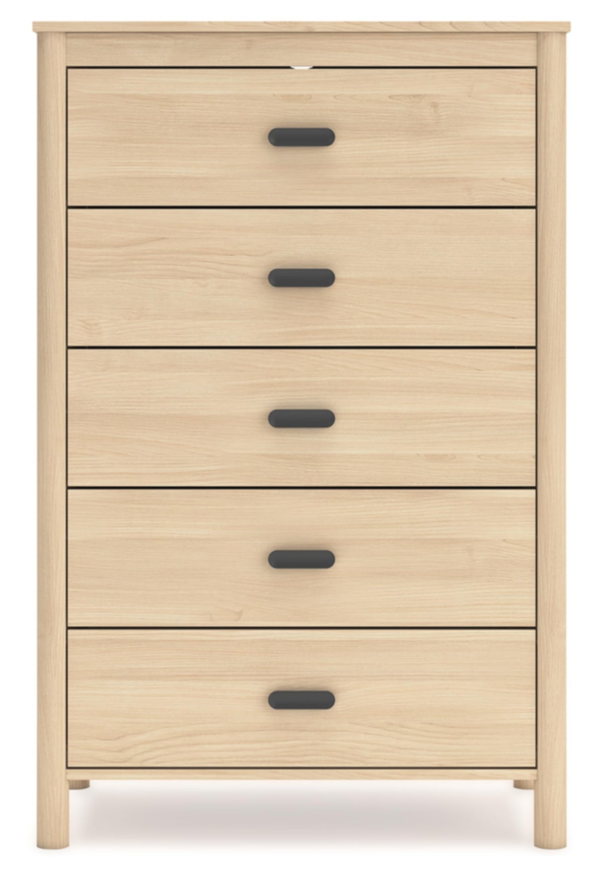 Signature Design by Ashley Cabinella 5 Drawer Tall Dresser, Tan