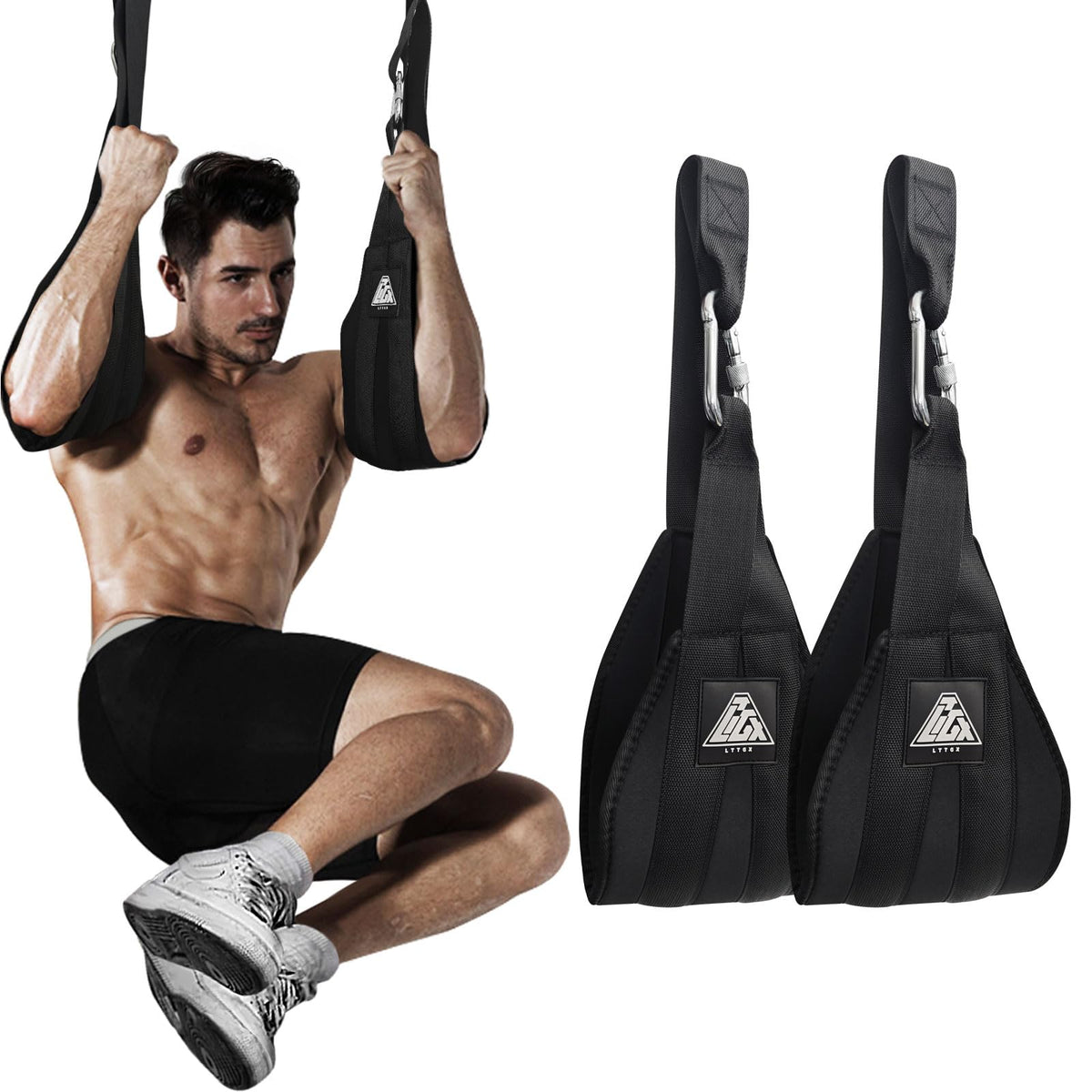 Ab Straps for Pull Up Bar: Hanging Abdominal Ab Sling Straps for Arm Pull up Workout Support for Training Knee and Leg Raises at Home & Gym