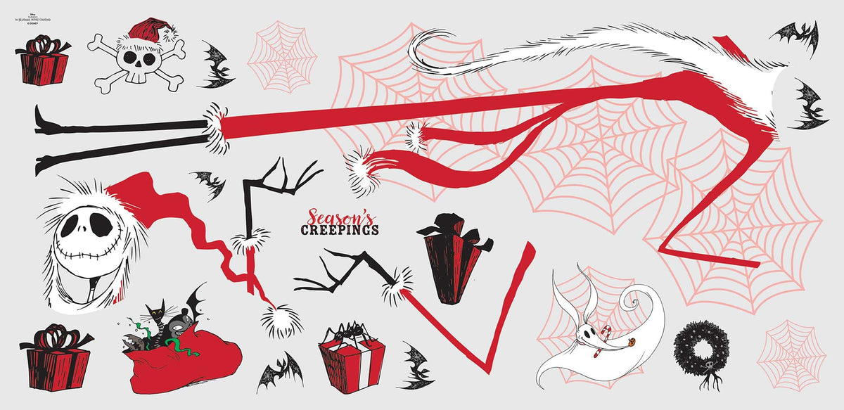 RoomMates Disney Nightmare Before Christmas Holiday Giant Peel and Stick Wall Decals by RoomMates, RMK5411GM