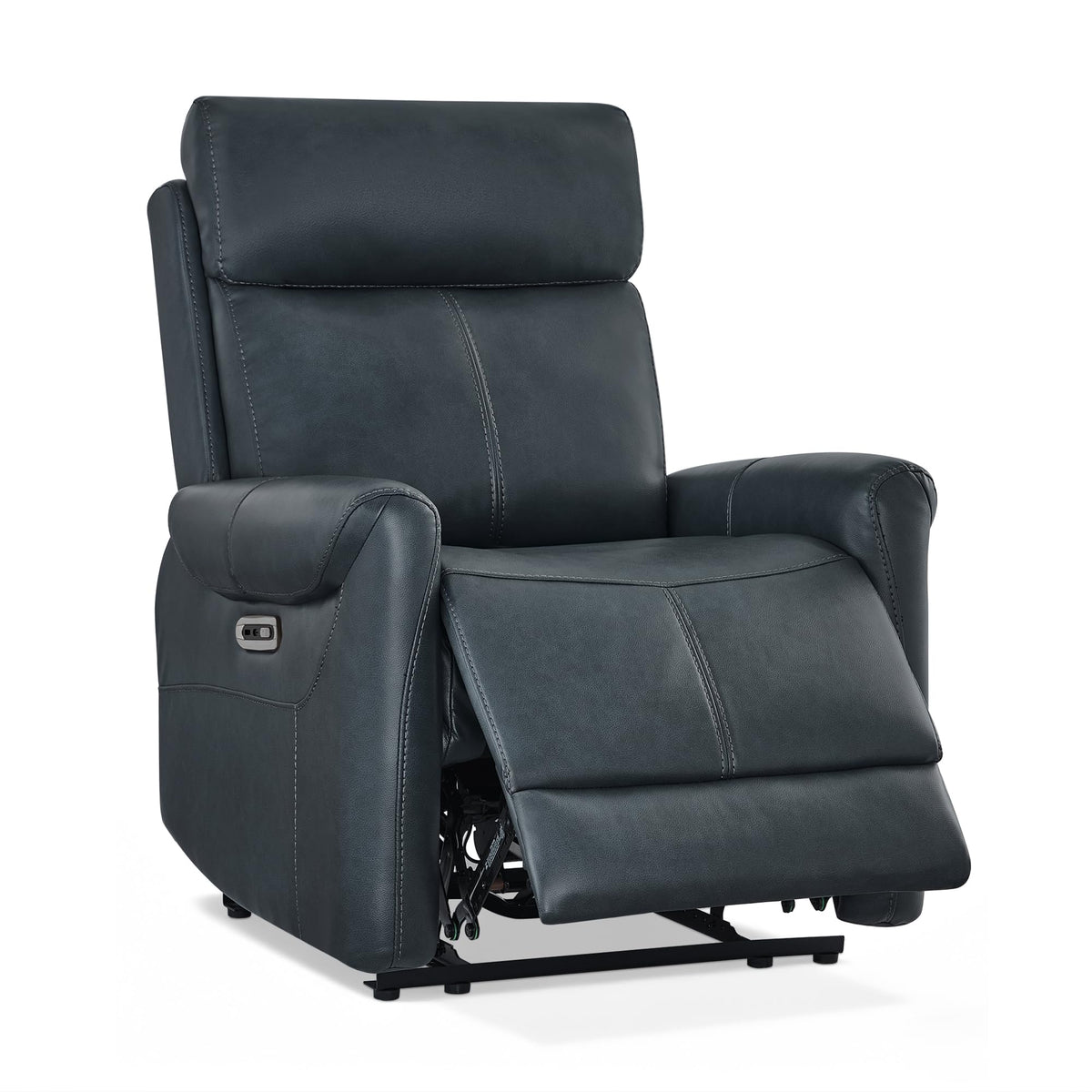 KISLOT Leather Recliner Chair for Adults Wall Hugger RV Recliner with USB Charging Ports Electric Power Reclining Sofa for Living Room Home Theater Seating Bedroom