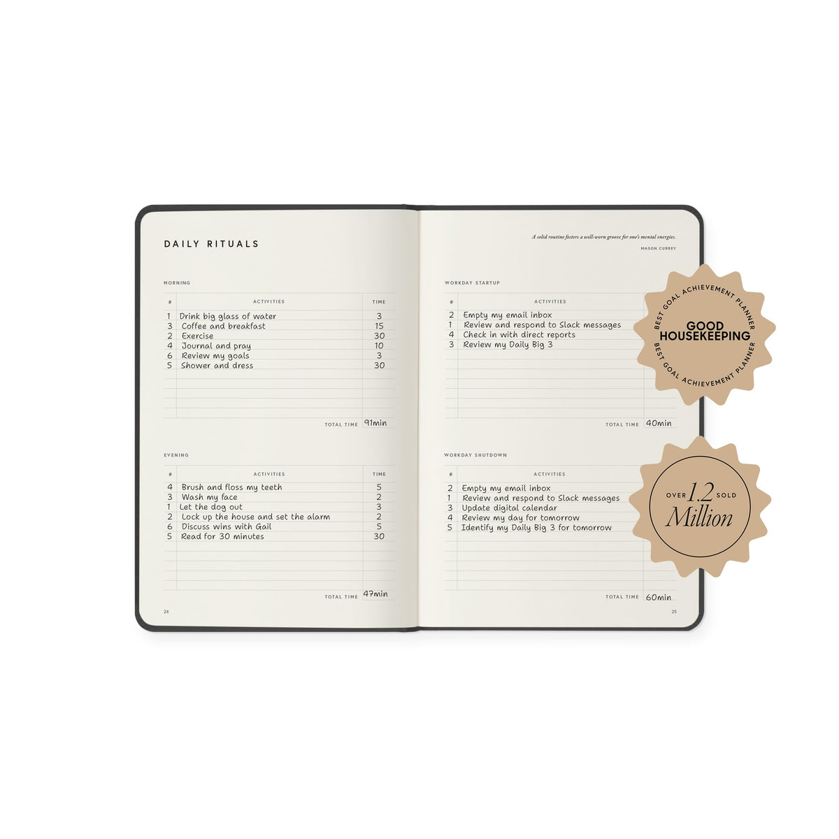 Full Focus Sienna Linen Planner by Michael Hyatt - The #1 Daily Planner to Set Annual Goals, Increase Focus, Eliminate Overwhelm, and Achieve Your Biggest Goals - Hardcover