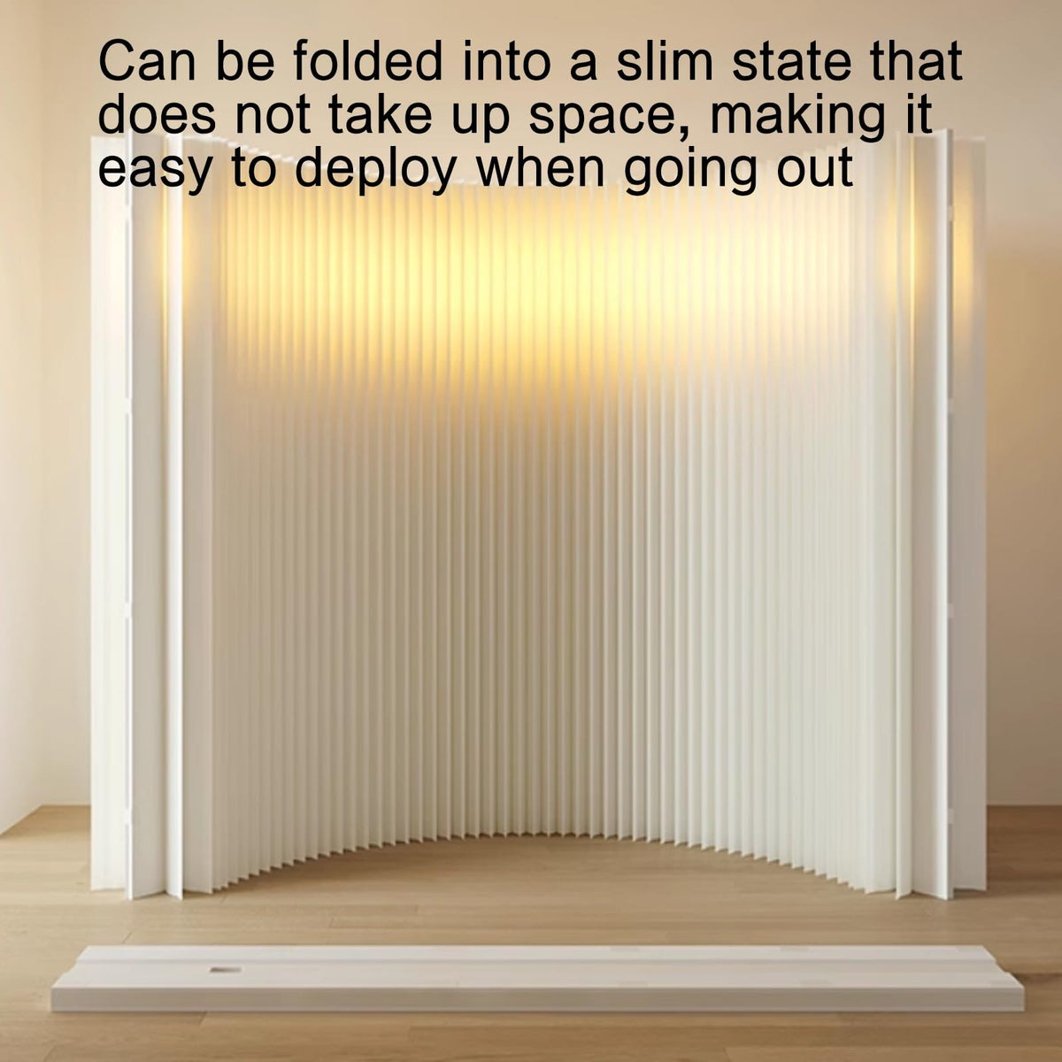 Portable Folding Paper Room Divider, Lightweight Retractable Partition for Easy Room Separation, Ideal for Home, Office, and Events - Space-Saving Solution