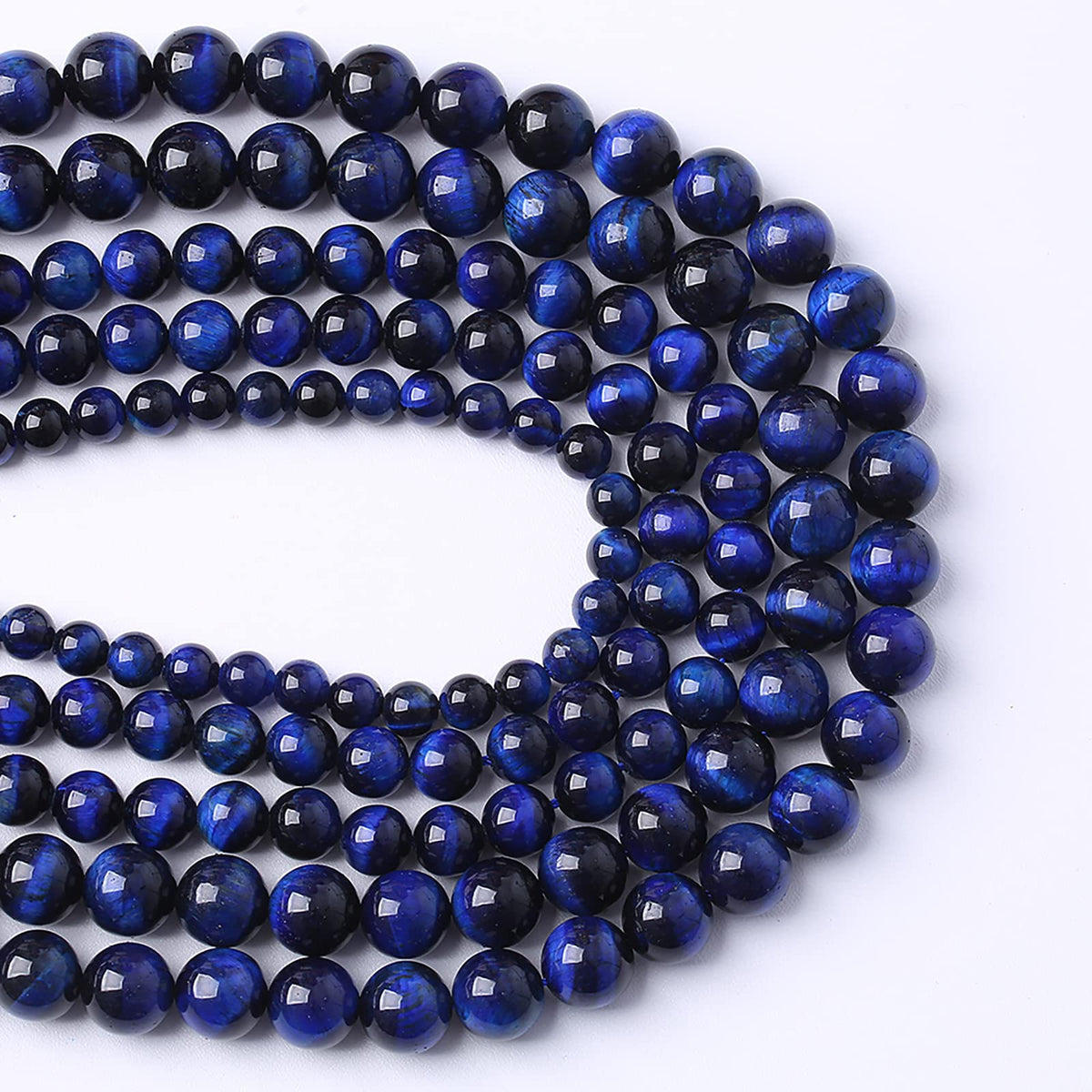 6mm 60PCS Natural Stone Lapis Blue Tiger Eye Beads 5A Quality Spacer Loose Beads for Jewelry Making DIY Bracelet Accessories
