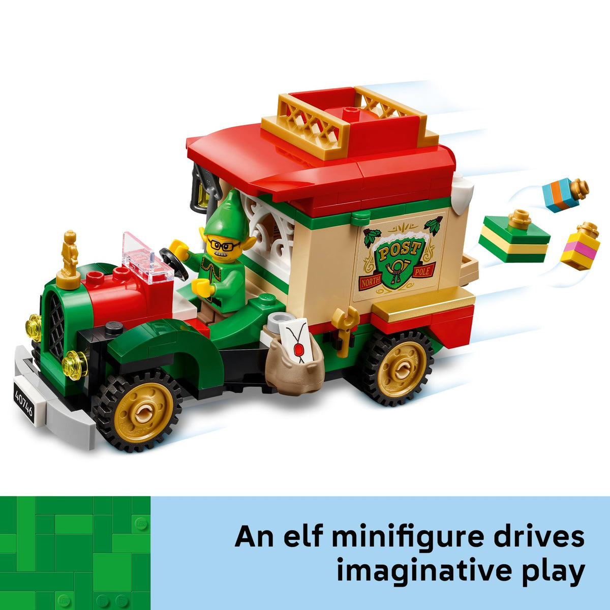 LEGO Santa’s Delivery Truck Building Toy for Kids - Construction Set for Play or Christmas Decor - Building Blocks for Girls & Boys, Ages 8+ - Holiday Craft Ideas for Families - 40746