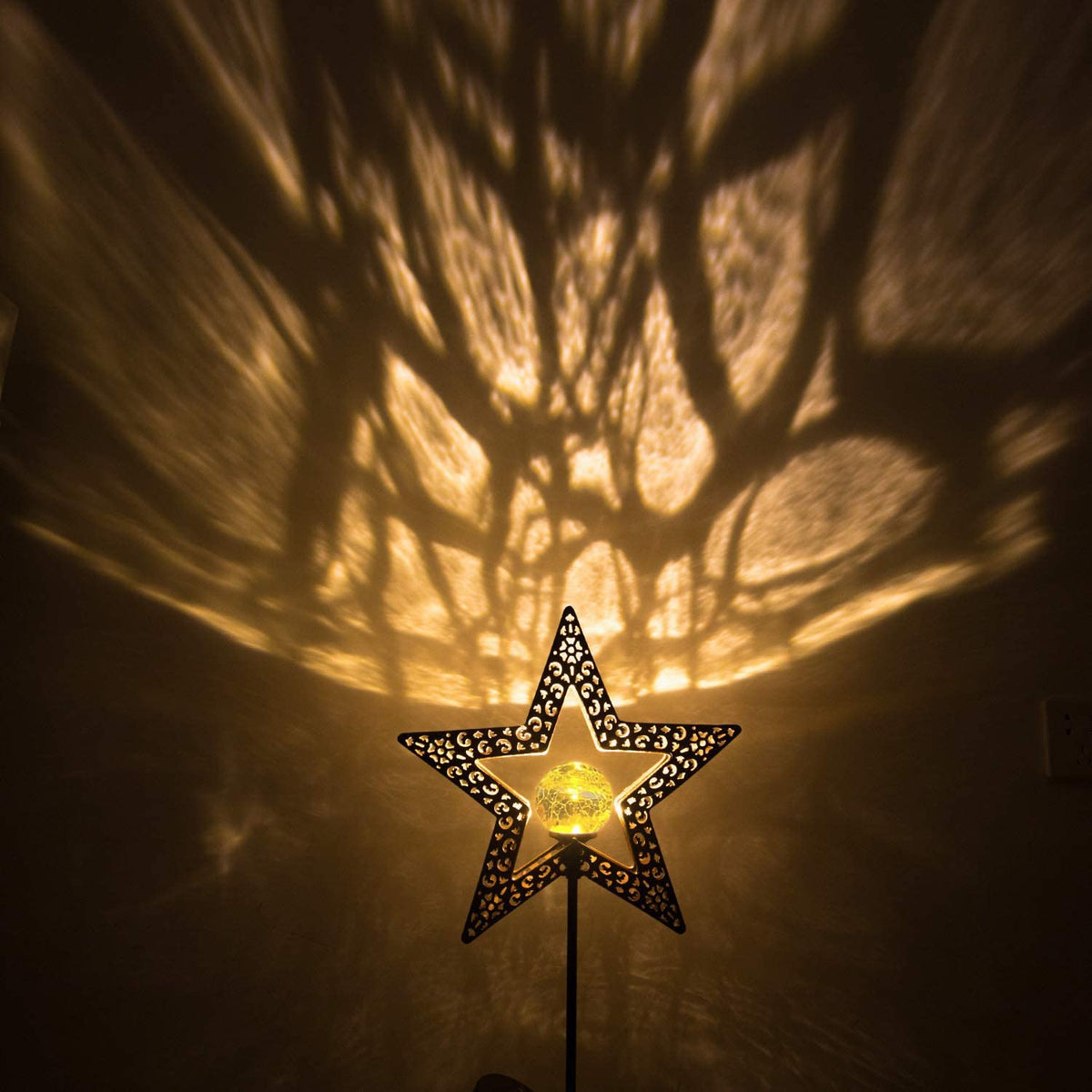 TAKE ME Star Solar Lights Garden Outdoor Decor Waterproof Metal Solar Stakes Lights for Patio Yard Walkway Lawn Patio Mothers Day Garden Gifts Mom Wife Grandma