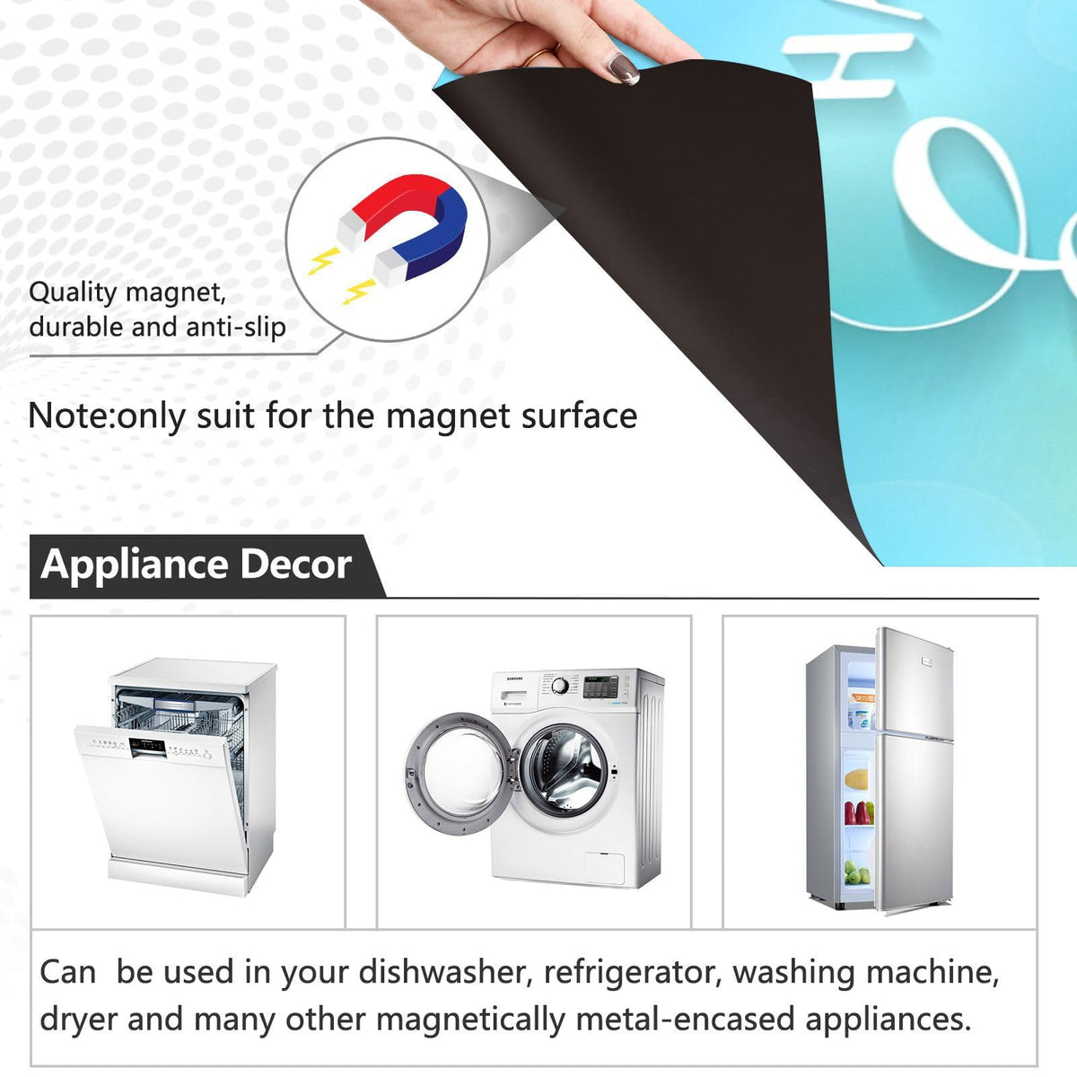 Kigai Easter Eggs Dishwasher Magnet Cover, Reuseable Kitchen Fridge Door Magnet Sticker, Waterproof Refrigerator Microwave Magnet Cover Hoilday Party Decor, 23 x 26 Inch