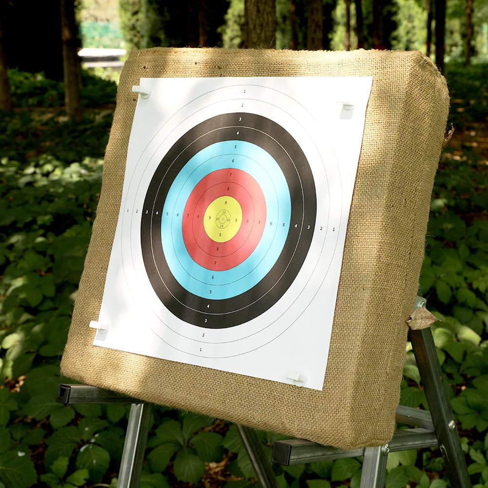 LWANO 20'' Straw Target - Archery Bow & Arrow Target for Backyard on Recurve &Traditional& Longbow (Straw Target-20'')