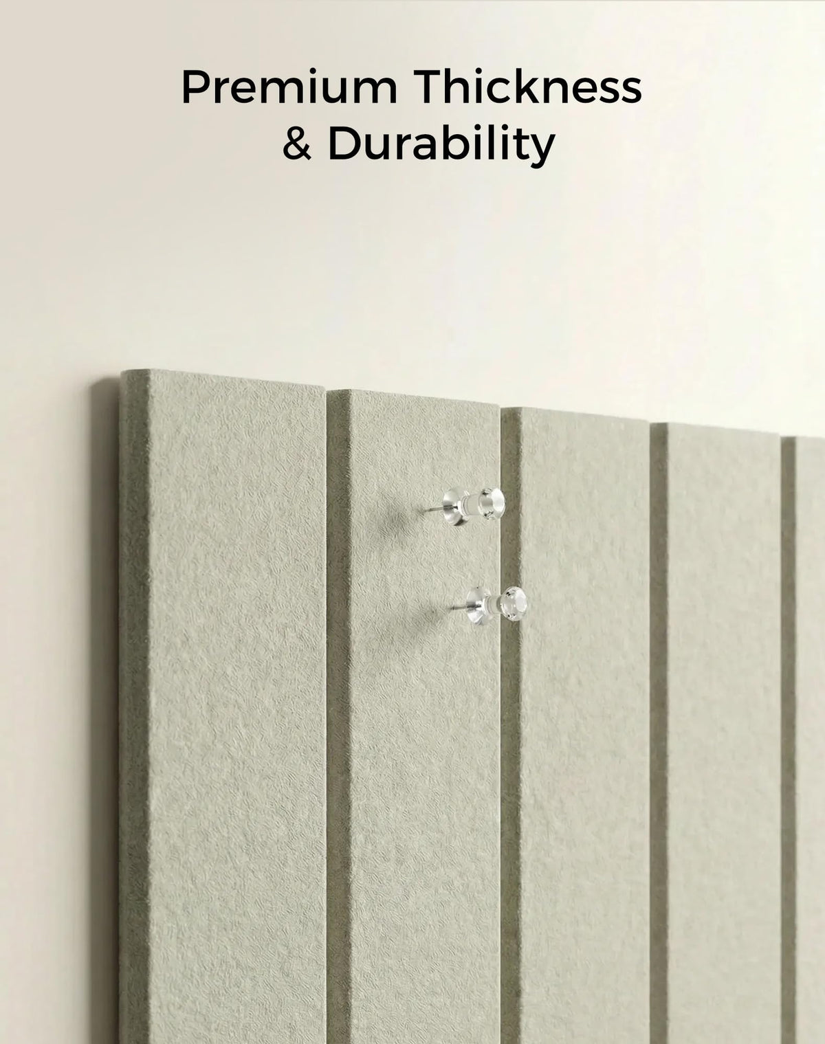 Aothia 12-Pack Felt Bulletin Board Tiles, 48x36 Modular Pin Board for Walls, 0.2" Thick Cork Board Alternative for Office & Classroom, 70 Adhesive Tabs & 40 Pushpins Included(Sage Green)